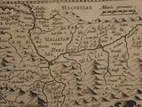 an old map of a country with a lot of animals on it