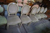 6 chaises polychromes