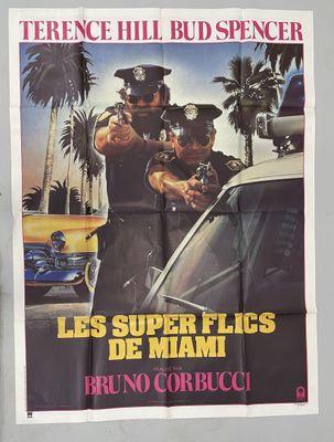 french poster for the film les superfics de miami starring bruno corbucci