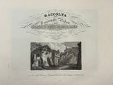 an old black and white photo of a building with a sign that says raccolta