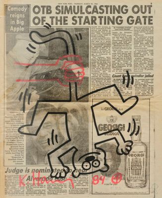 an image of a newspaper with a drawing of a man on a skateboard