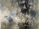 an image of a painting of a tree in the middle of a field
