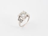 a diamond and white gold ring