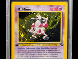 a close up of a pokemon card on a black background