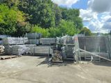 a lot of metal items that are sitting in a lot