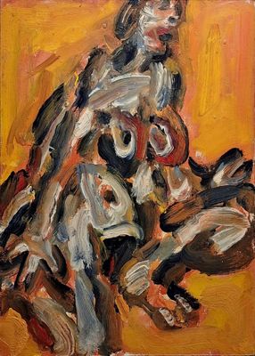 Jacques DANIEL (1920-2011) Nu jaune, 1998