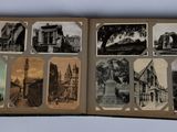 a book with a bunch of old photos on it