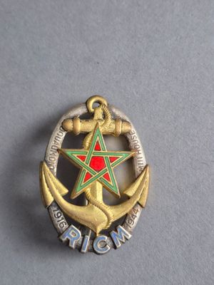 un gros plan d'un insigne métallique orné d'une étoile