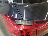 a sticker on the back of a car that says volvo