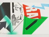 an image of a picture of a painting with different colors and shapes