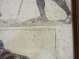 a picture of a drawing of a man holding a baseball bat