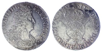 une pièce d'argent à l'effigie de la reine Élisabeth