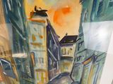 une image d'une peinture d'une rue de la ville