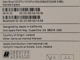 a label on the back of a cell phone