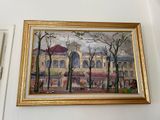 a picture of a painting hanging on the wall