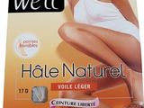 La boîte du colis comporte l'image des jambes d'une femme.