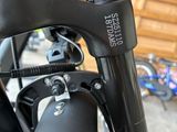a close up of a bike with a handle bar