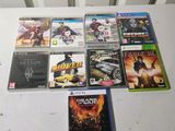 a lot of video games on the table