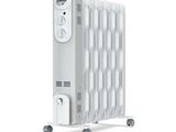 an image of a white electric radiator on a white background