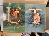 a picture of two cards with angels on them