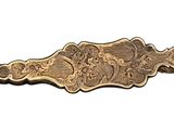 an image of a brass plate with ornate designs on it