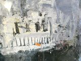 a picture of a painting of a piano on the wall
