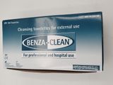 the box of benzza - clean is sitting on a white surface