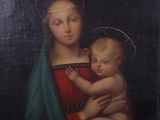 an image of a painting of a woman holding a baby