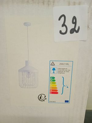 @@@ 1 suspension cage métal blanc - NEUF EN CARTON - VENDU S…