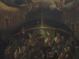an image of a painting of a large group of people in a room