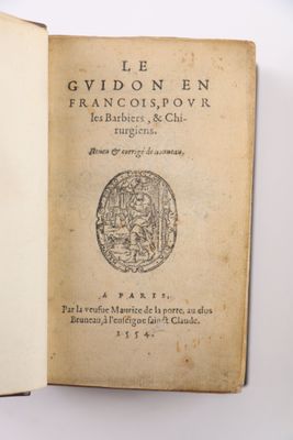 [CHAULIAC (Guy de)]. Le guidon en françois, pour les Barbier… - Photo 1