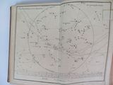 an old book with a map of the constellations on it