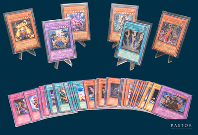 a lot of cards that are sitting on a table