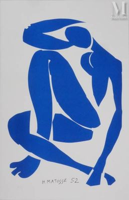 tableau représentant un homme et une femme assis par terre