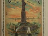 a book with a picture of a statue of liberty on it