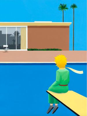 le Petit Prince revisite David Hockney, 2023