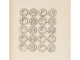 a black and white drawing of a bunch of coins on a piece of paper