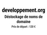 development org desstockage de nons de domaine