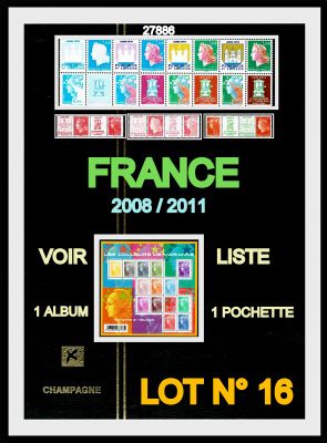 france 2008 / 2011 lot n° 16 - lot n° 16 - lot n° 16