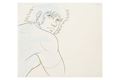 an image of a drawing of a man with long hair