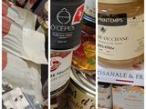 de nombreux types de confitures et de condiments sur le comptoir