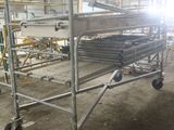 a picture of a large metal rack with a lot of pipes on it