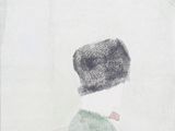 tableau représentant un homme vêtu d'une chemise verte et blanche et portant un chapeau