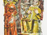 an image of a painting of a man and a woman standing next to each other