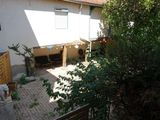 a view of a backyard from a window of a house