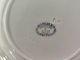 a close up view of a plate with a design on it