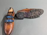 a pair of shoes that are sitting on a table