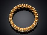 a gold and diamond bracelet, by van cleef
