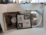 a picture of a picture of a clock and a picture of a clock in a box