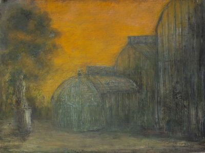 Hervé THIBAULT (né en 1944) Les serres du Parc de la Tête d'… - Photo 1